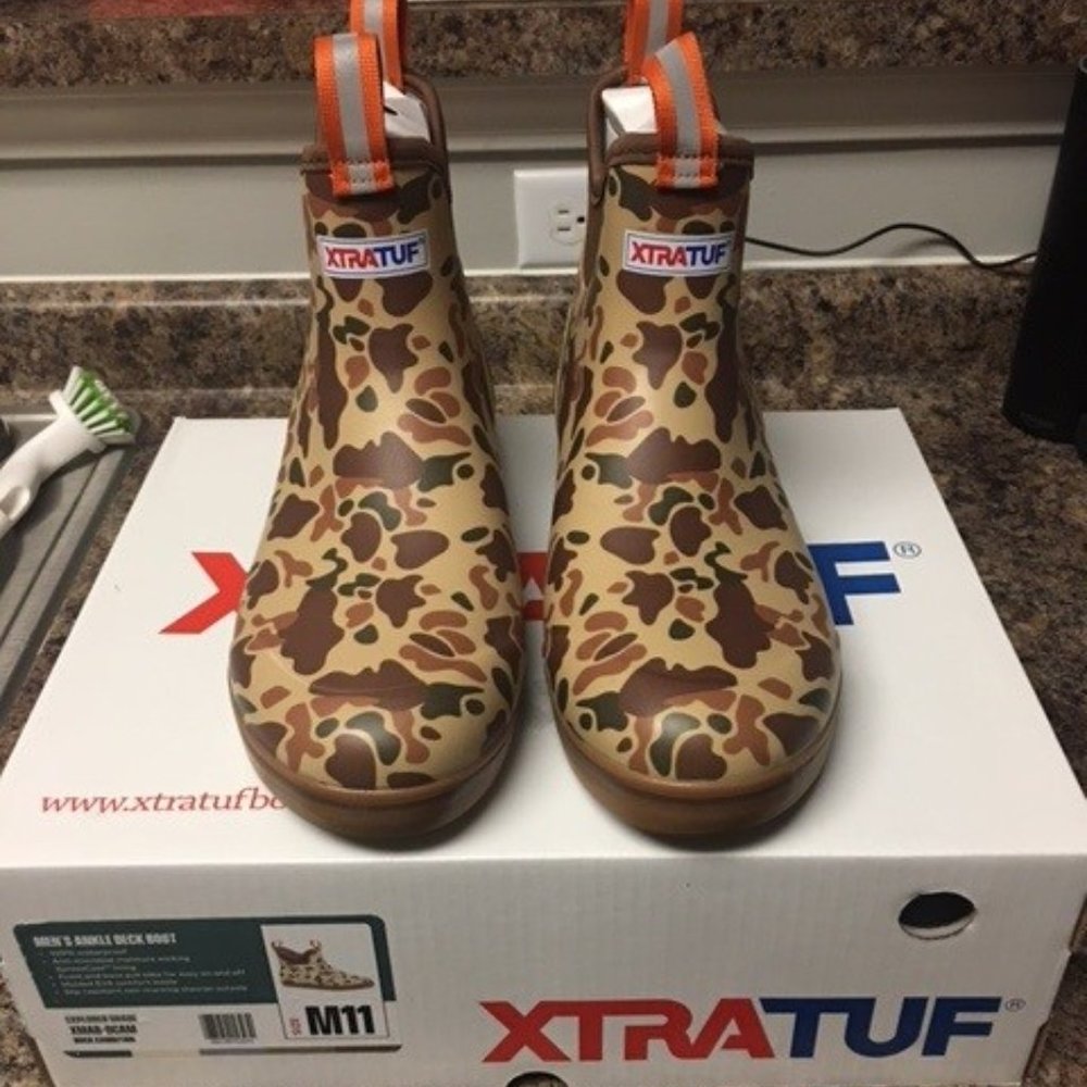 XTRATUF 6" DUCK CAMO ANKLE BOOT SIZE 11